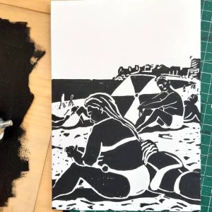 Linogravura 'Impressions of Matosinhos'