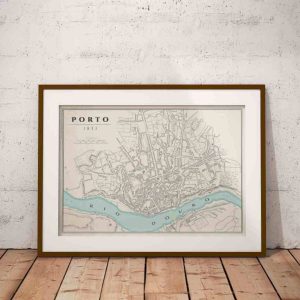 Mapa vintage do Porto (a cidade em 1833)