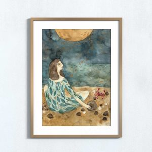 Ilustração art print 'O sol e a lua'