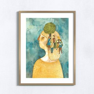 Ilustração art print 'Pátio'