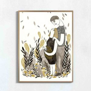Ilustração art print 'Quando dois se tornam três'