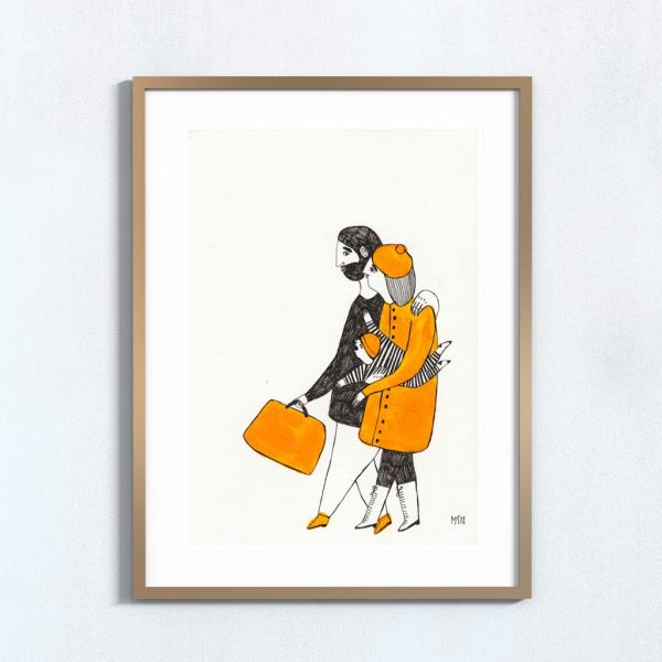 Ilustração art print 'Família de 3'