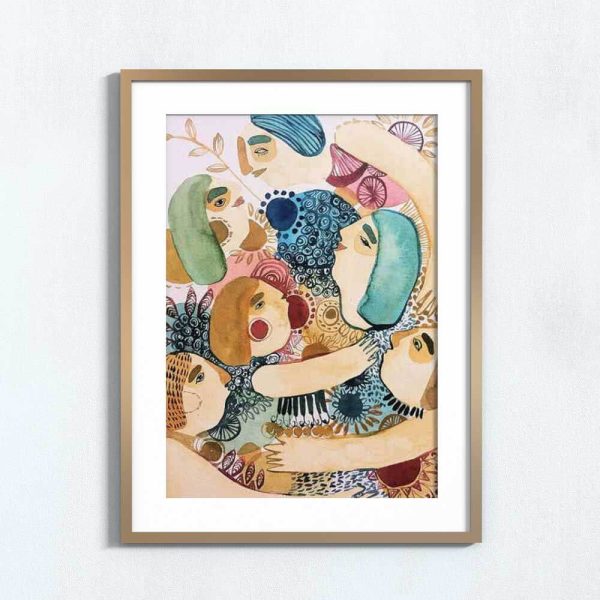 Ilustração art print 'Juntos'