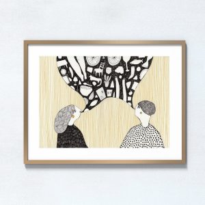 Ilustração art print 'Linguagem'