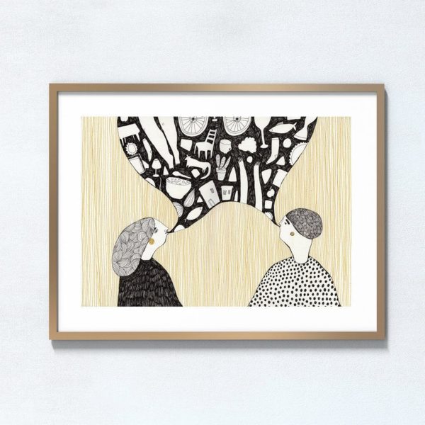 Ilustração art print 'Linguagem'