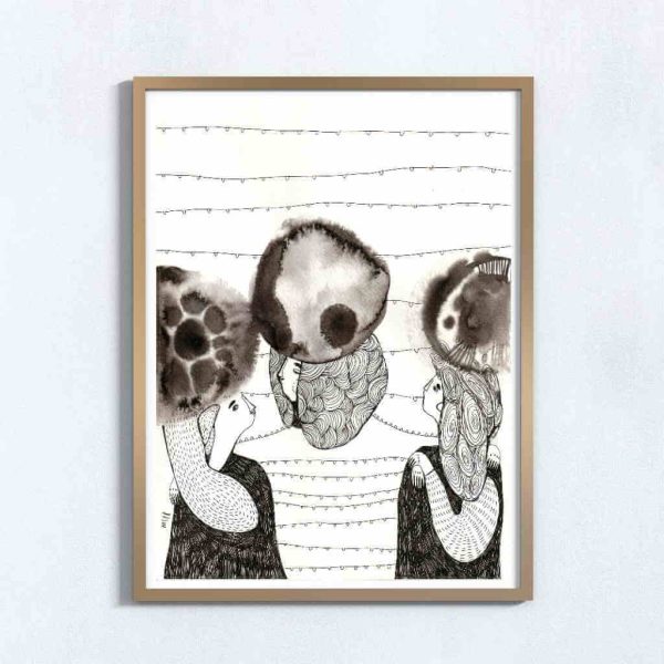 Ilustração art print 'Trio'