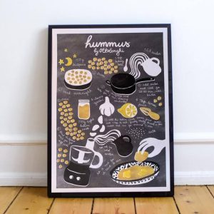 Receita ilustrada 'Hummus'