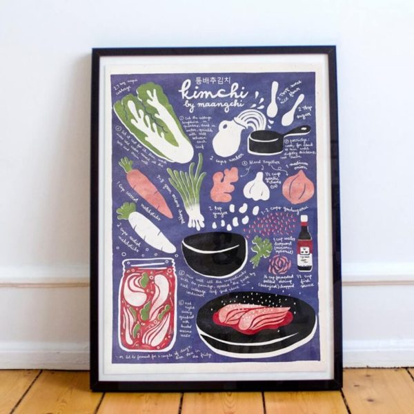 'Kimchi' receita ilustrada