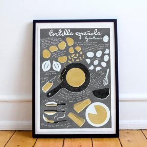 Receita ilustrada 'Tortilha'