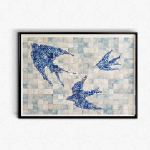 Ilustração 'Andorinhas de Azulejo'
