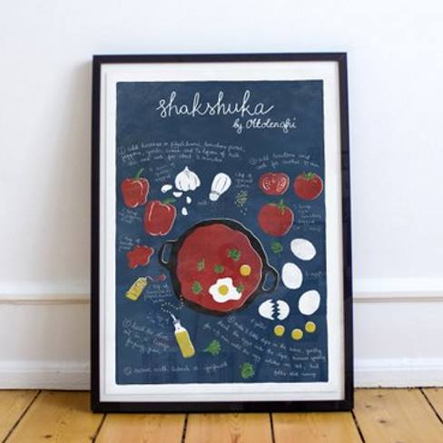 'Shakshuka' receita ilustrada