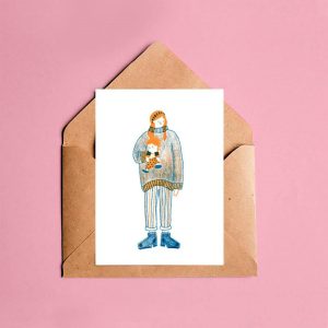 Ilustração 'Família: Mãe e Bebé'