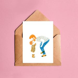 Ilustração 'Família: Pai e Bebé'