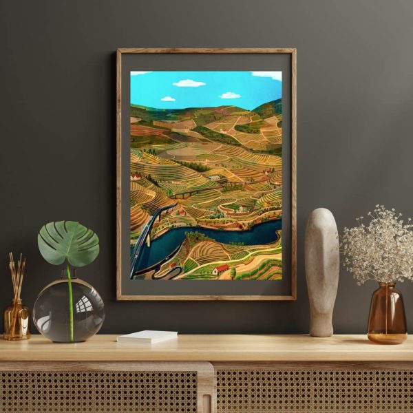Ilustração . Art print 'Vale do Douro'