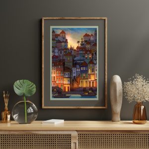 Art print 'Porto at Night'
