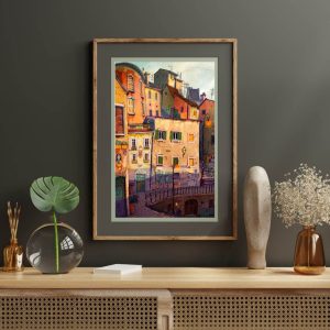 Ilustração . Art print 'Praça'