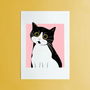 Art Print 'Life with a Cat . Impressed Cat'