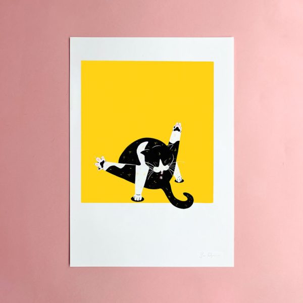 Art Print 'Life with a Cat . Mr. Clean'