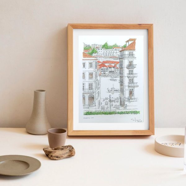 Art print 'Ribeira do Porto'
