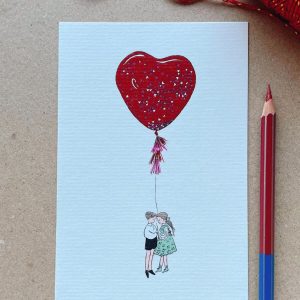 Postal 'Celebrar o amor . Celebrate love'