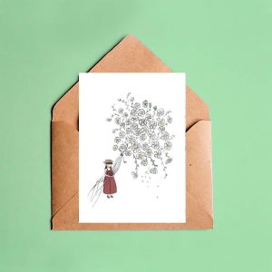 Postal 'Adeus Julho . Goodbye July'