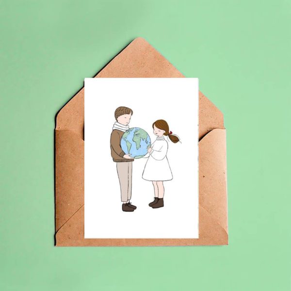 Postal 'Proteger o mundo'