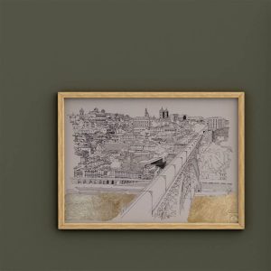 Desenho 'Ponte Luís I - Tabuleiro superior' no Porto