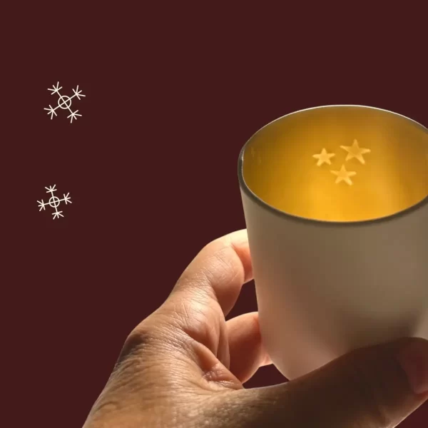 Suportes para velas em porcelana